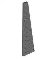 LEGO Sonderplatten 47398 Keilplatte 12x3 rechts, dunkelgrau