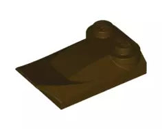 LEGO Sondersteine 47456 Bogenflügelstein 2x3x2/3 mit 2 Noppen, dunkelbraun