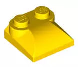 LEGO Sondersteine 47457 Stein 2x2x2/3 gekrümmt mit 2 Noppen, gelb