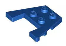 LEGO Sonderplatten 48183 Keilplatte 3x4 mit Ausschnitt, blau