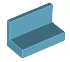 LEGO Wandelemente 4865b Paneel 1x2x1, mittel-azurblau