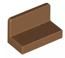 LEGO Wandelemente 4865b Paneel 1x2x1, mitteldunkel fleischfarben