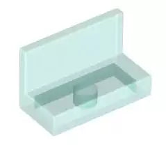 LEGO Wandelemente 4865b Paneel 1x2x1, transparent-hellblau