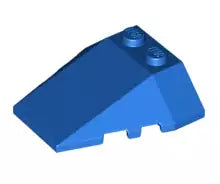 LEGO Schrägsteine 48933 Keil 4x4 mit 2 Noppen, blau