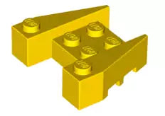 LEGO Sondersteine 50373 Keilstein 3x4 mit Ausschnitt, gelb