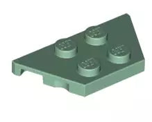 LEGO Sonderplatten 51739 Keilplatte 2x4 Rechts/Links, sandgrün