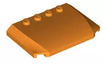 LEGO Fahrzeuge 52031 Motorhaube/Autodach 4x6x2/3, orange