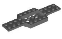 LEGO Fahrzeuge 52036 Fahrzeugbasis 4x12x3/4 mit abgesenktem Zentrum 2x4, dunkelgrau