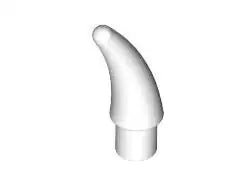 LEGO Tierzubehör 53451 Horn gekrümmt, weiß
