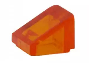 LEGO Schrägsteine 54200 Dachstein 30° 1x1x2/3, transparent-orange