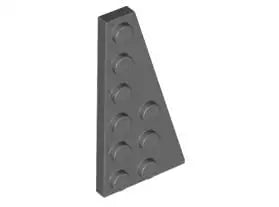 LEGO Sonderplatten 54383 Keilplatte 6x3 Rechts, dunkelgrau