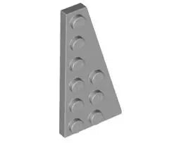 LEGO Sonderplatten 54383 Keilplatte 6x3 Rechts, hellgrau