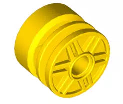 LEGO Räder und Reifen 55981 Felge 18 x 14mm (Pinloch), gelb