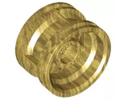 LEGO Räder und Reifen 56145 Felge 30,4 x 20mm (Achsloch), perlgold