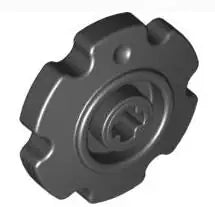 LEGO Räder und Reifen 57520 Kettenrad, klein (Achsloch), schwarz