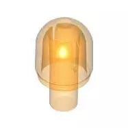 LEGO Elektrik 58176 Lichtkuppel mit Stab, transparent-orange