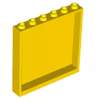 LEGO Wandelemente 59349 Paneel 1x6x5, gelb