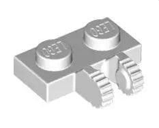LEGO Gelenke 60471 Scharnierplatte 2x1 (2 Finger, rastend), weiß