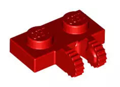 LEGO Gelenke 60471 Scharnierplatte 2x1 (2 Finger, rastend), rot
