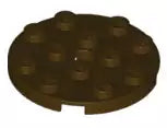 LEGO Platten 60474 Platte rund 4x4 mit Loch, dunkelbraun
