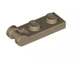 LEGO Gelenke 60478 Scharnierplatte 1x2 mit geschlossenem Griff (schmal), dunkelbeige