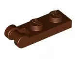 LEGO Gelenke 60478 Scharnierplatte 1x2 mit geschlossenem Griff (schmal), rotbraun