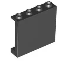 LEGO Wandelemente 60581 Paneel 1x4x3, schwarz