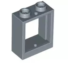 LEGO Türen und Fenster 60592 Fensterrahmen 1x2x2, sandblau