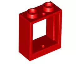 LEGO Türen und Fenster 60592 Fensterrahmen 1x2x2, rot
