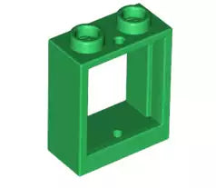 LEGO Türen und Fenster 60592 Fensterrahmen 1x2x2, grün