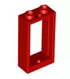 LEGO Türen und Fenster 60593 Fensterrahmen 1x2x3, rot