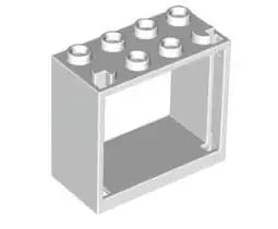 LEGO Türen und Fenster 60598 Fensterrahmen 2x4x3, weiß