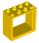LEGO Türen und Fenster 60598 Fensterrahmen 2x4x3, gelb