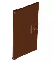 LEGO Türen und Fenster 60616 Türblatt für Rahmen 1x4x6, rotbraun