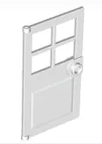 LEGO Türen und Fenster 60623 Türblatt für Rahmen 1x4x6, weiß