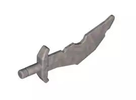 LEGO Waffen 60752 Krummsäbel mit Scharten , mattsilber