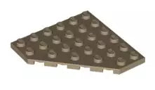 LEGO Sonderplatten 6106 Platte 6x6 mit abgeschrägtem Eck, dunkelbeige