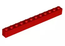 LEGO Steine 6112 Stein 1x12, rot