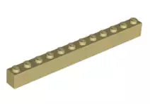 LEGO Steine 6112 Stein 1x12, beige