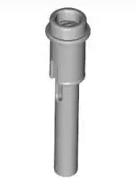 LEGO Technic 61184 Pin 1/2 mit Stange 2L, hellgrau