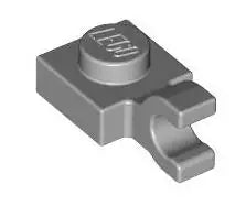 LEGO Sonderplatten 61252 Platte 1x1 mit Clip (waagrecht), hellgrau