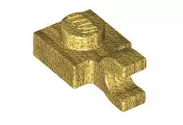 LEGO Sonderplatten 61252 Platte 1x1 mit Clip (waagrecht), perlgold