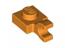 LEGO Sonderplatten 61252 Platte 1x1 mit Clip (waagrecht), orange