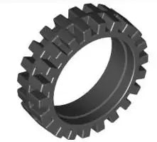 LEGO Räder und Reifen 61254 Reifen 23 x 7mm Offset Tread , schwarz
