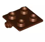 LEGO Gelenke 6134 Scharnierplatte 2x2 (dünn), rotbraun
