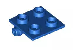 LEGO Gelenke 6134 Scharnierplatte 2x2 (dünn), blau