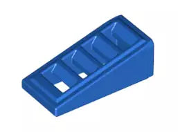 LEGO Schrägsteine 61409 Dachstein 2x1x2/3 mit Gitter, blau
