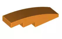 LEGO Schrägsteine 61678 Bogenstein 1x4 ohne Noppen, orange