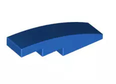 LEGO Schrägsteine 61678 Bogenstein 1x4 ohne Noppen, blau