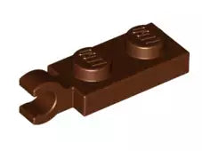 LEGO Sonderplatten 63868 Platte 1x2 mit Clip (waagrecht), rotbraun